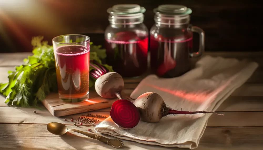 Traditional Russian Beet Kvass - full