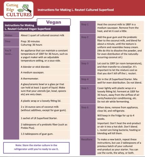 Cutting Edge Cultures LR Superfood Starter (Pure L. reuteri) - image from Amazon 6