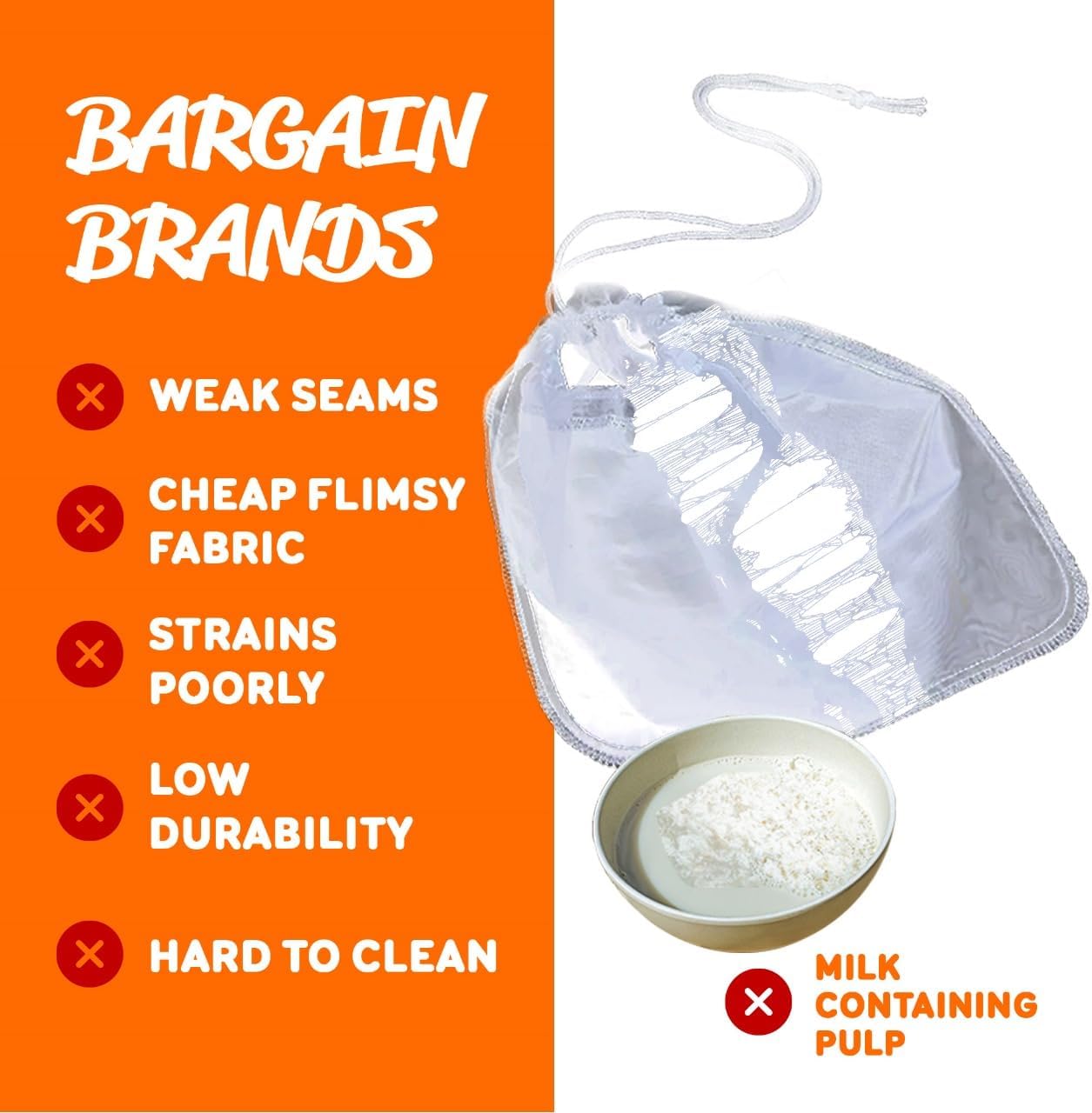 Ellie's Best Pro Quality Nut Milk Bag - image from Amazon 5