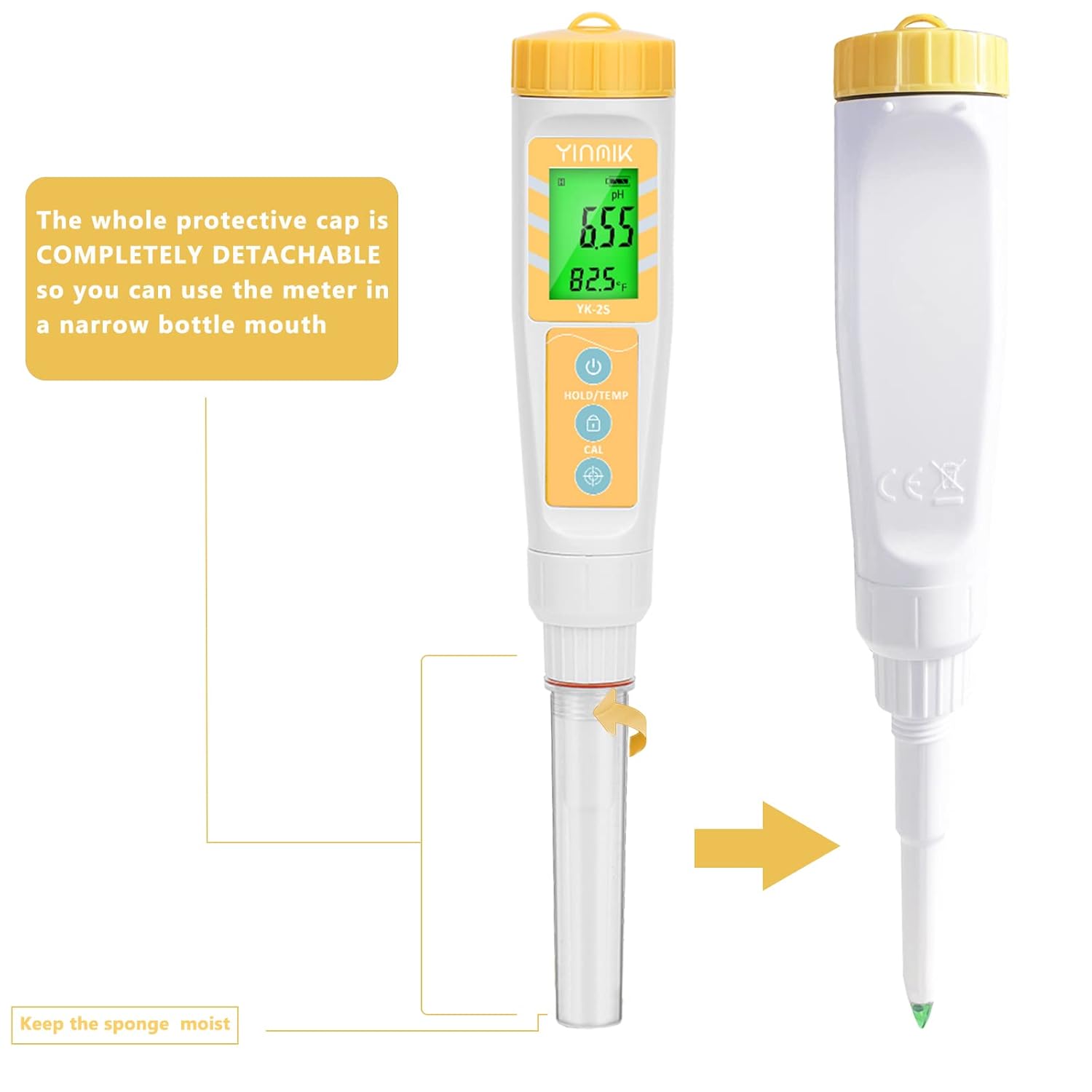 YINMIK Digital pH Meter for Food - image from Amazon 7