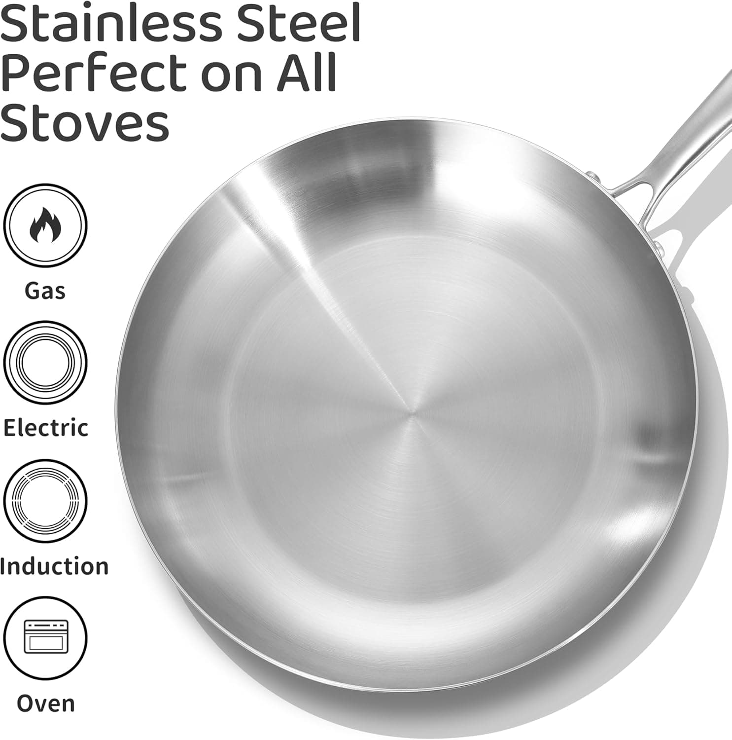 LOLYKITCH Tri-Ply Stainless Steel Pan Set - image from Amazon 3
