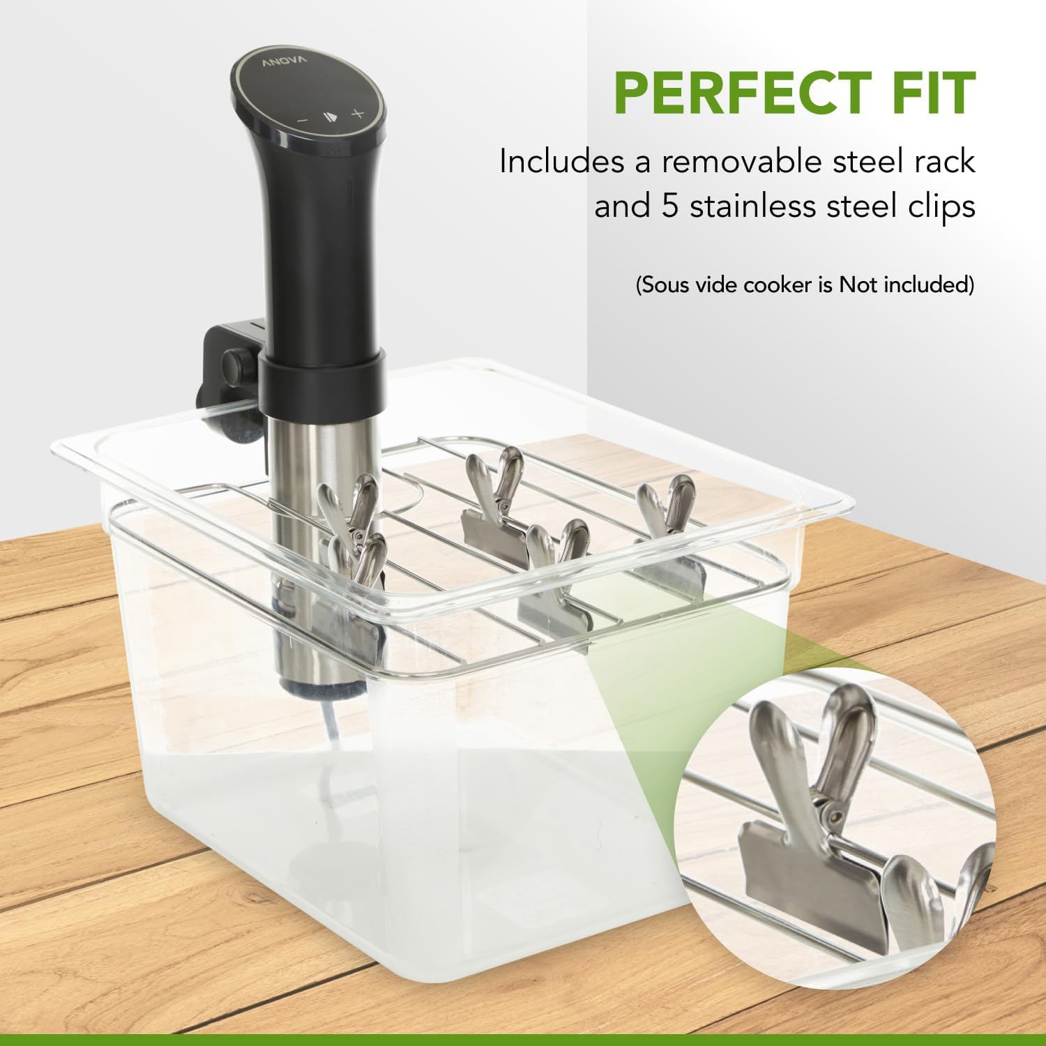 COSPARX Sous Vide Container 12 Qt (11.4L) - image from Amazon 4