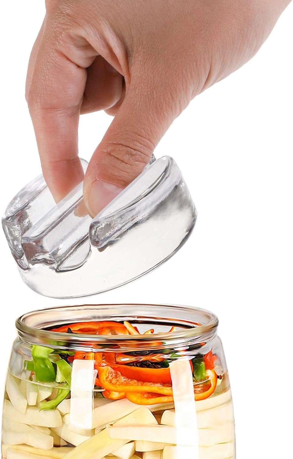 TOPZEA Fermentation Glass Weights (9-Pack) for Wide Mouth Mason Jars - image from Amazon 4