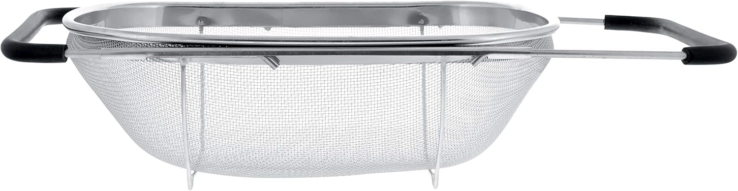 U.S. Kitchen Supply Over-the-Sink Fine Mesh Colander – 6 Quart (5.7L) Stainless Steel Basket - image from Amazon 4