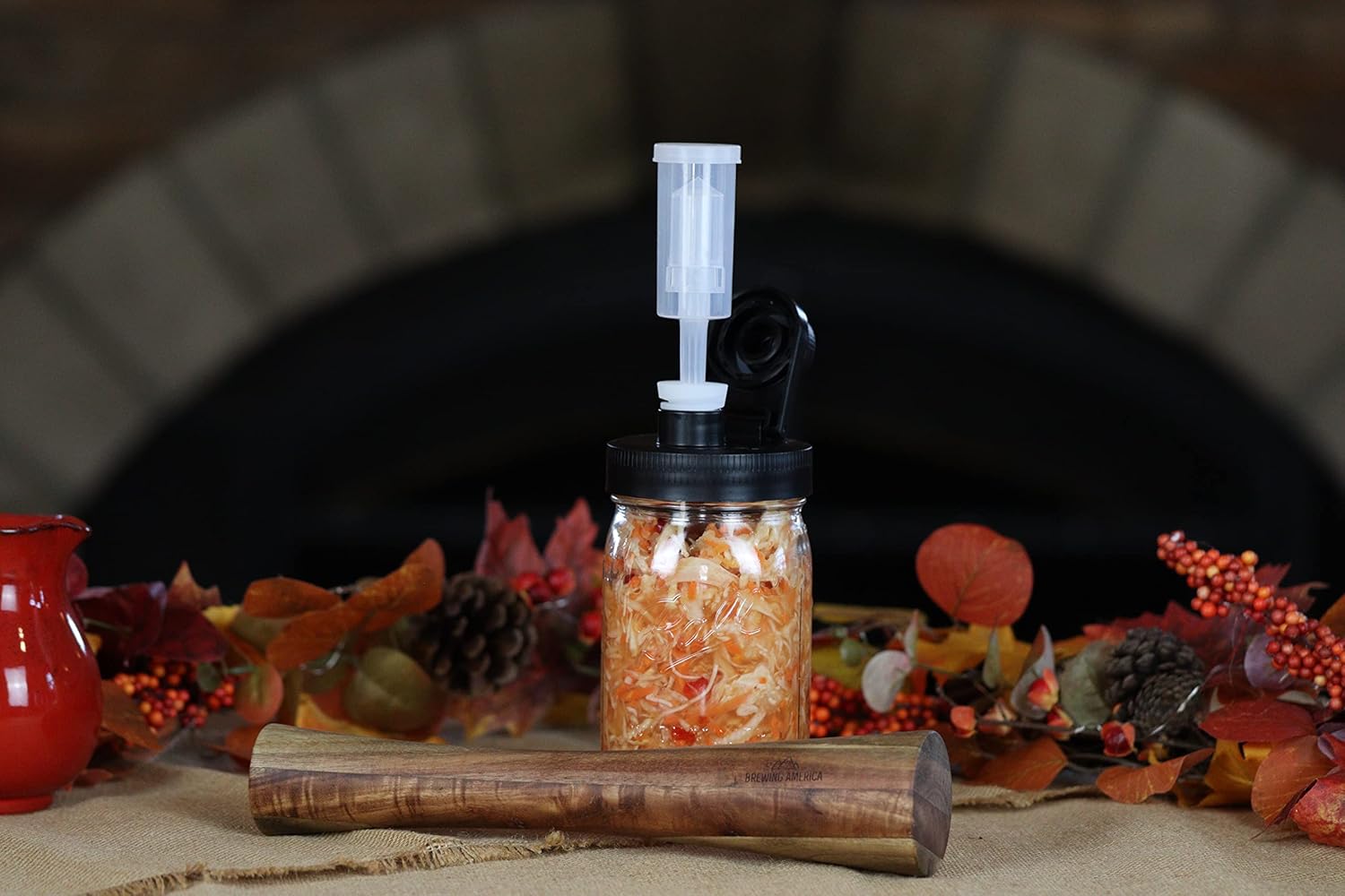 Brewing America Acacia Wood Vegetable Fermentation Tamper (12-inch) - image from Amazon 4