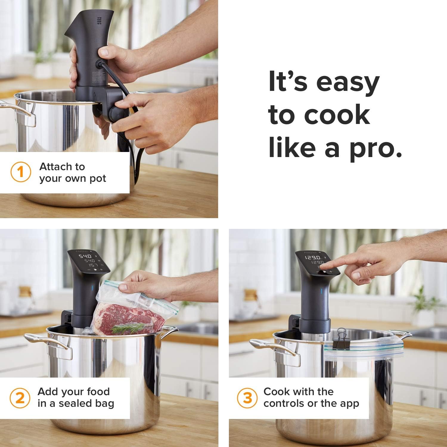 Anova Culinary Sous Vide Precision Cooker Pro - image from Amazon 3