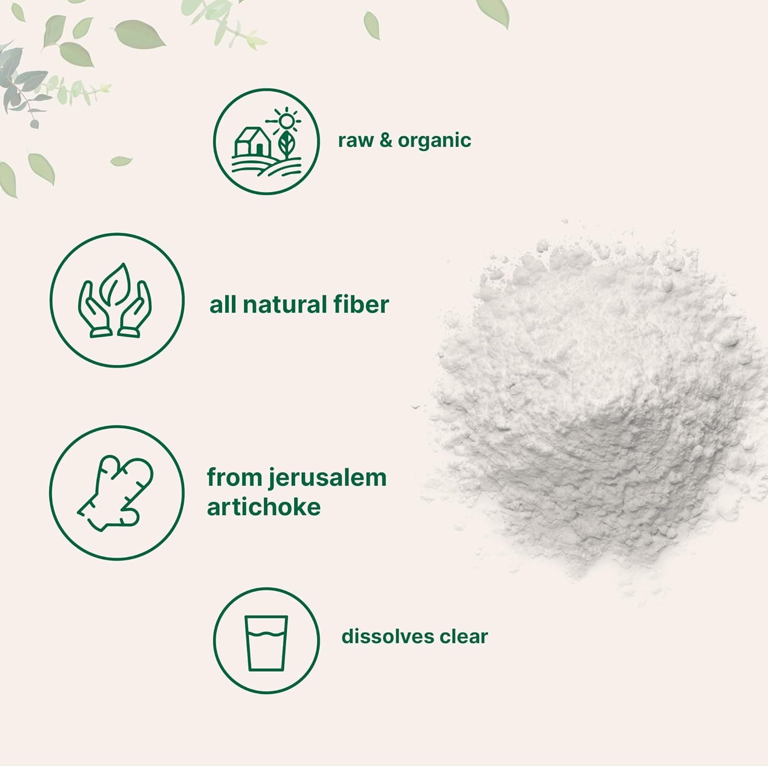 Micro Ingredients Organic Inulin FOS Fiber Powder, 2.2 lbs - image from Amazon 3