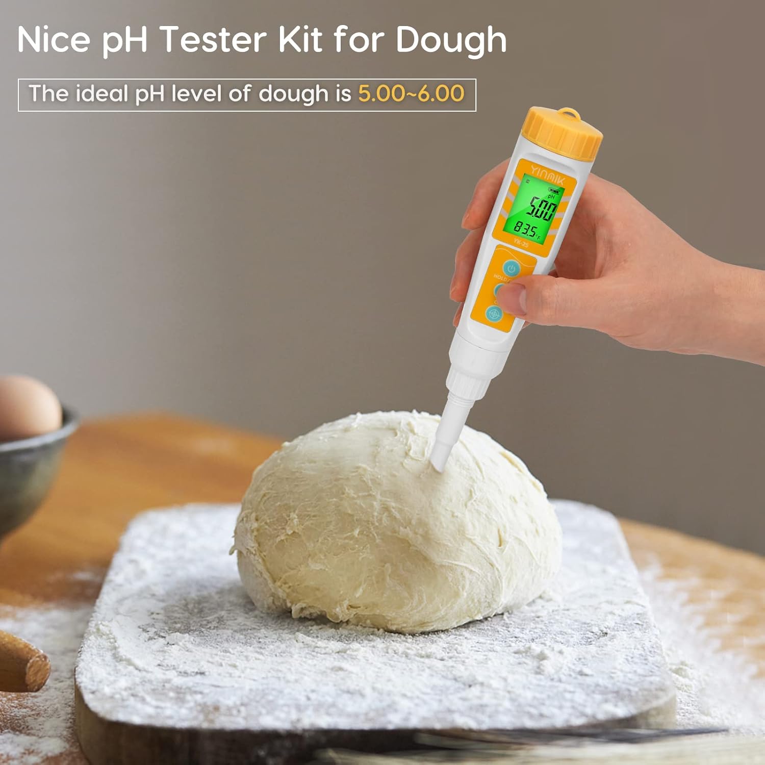 YINMIK Digital pH Meter for Food - image from Amazon 3