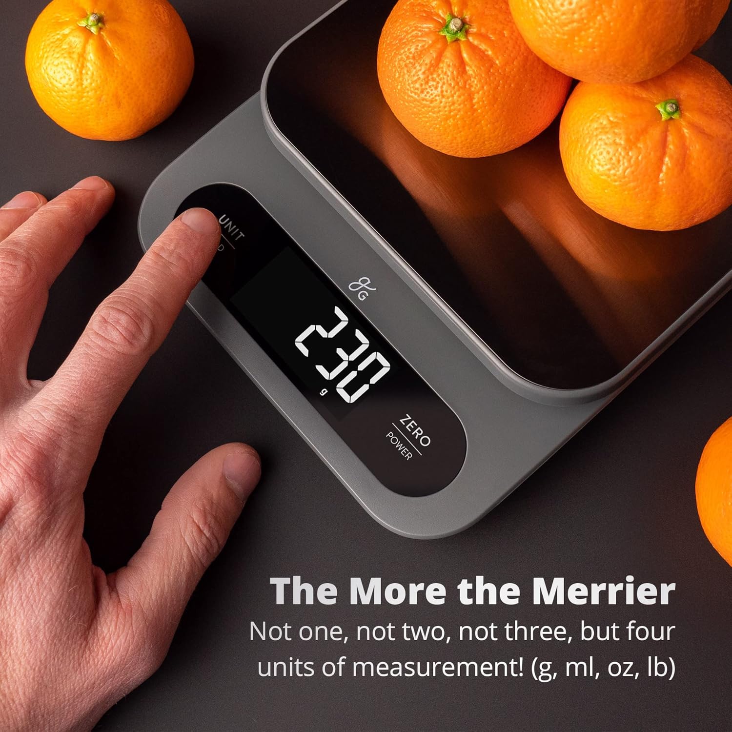 Greater Goods High Capacity Kitchen Scale (22lb, Stainless Steel) - image from Amazon 3
