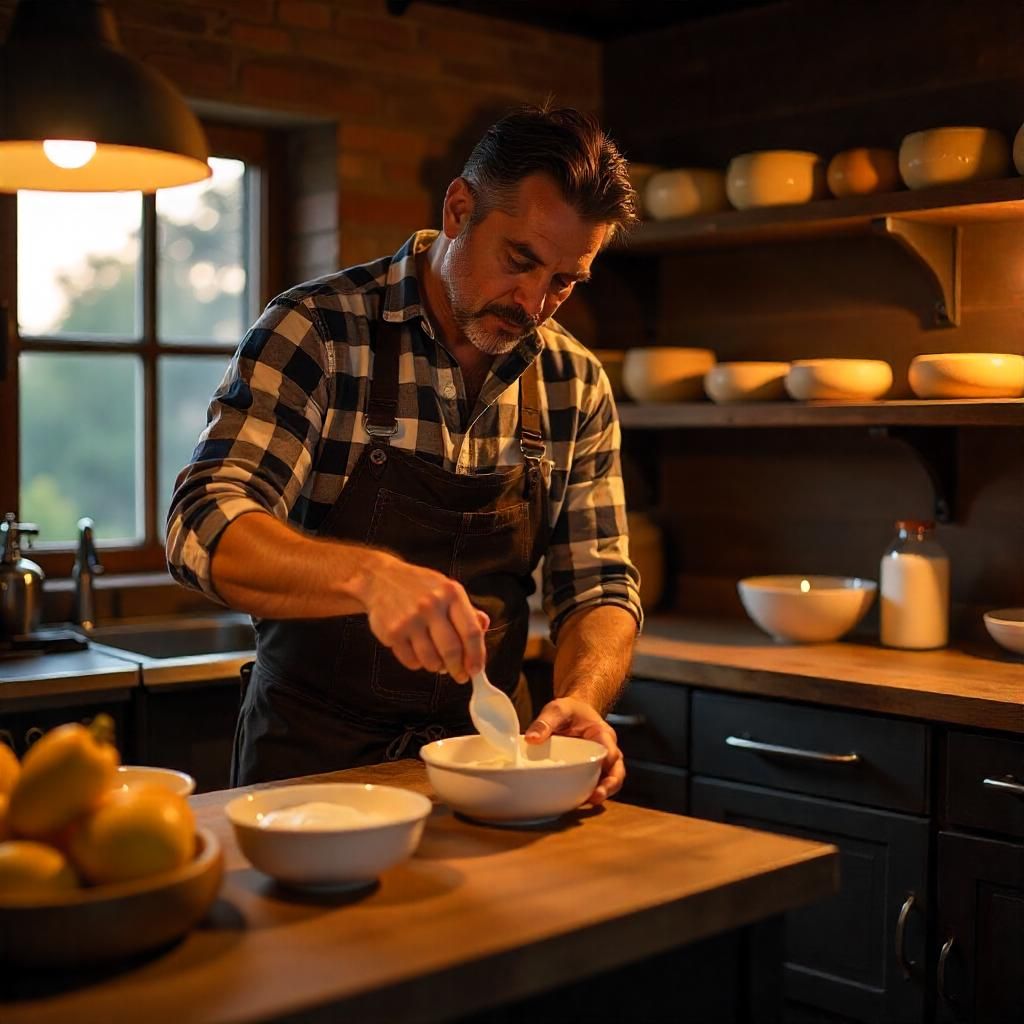 Founder of Fermentfulness with fermentation jars