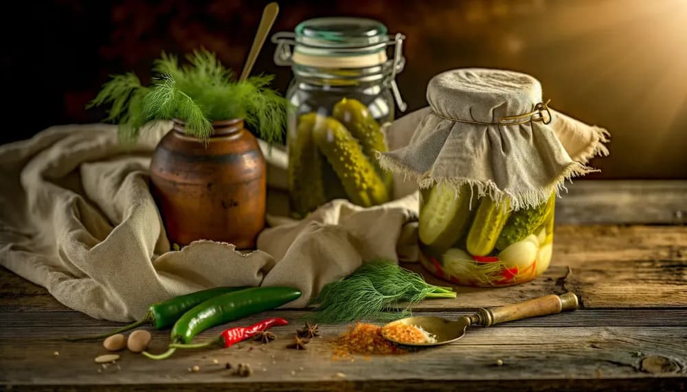 Spicy Fermented Jalapeño Dill Pickles - full