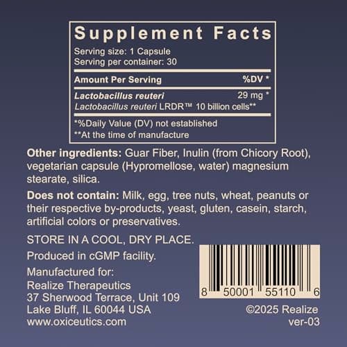 MyReuteri L. reuteri Capsules (10/20/50 Billion CFU) — Dr. William Davis - image from Amazon 2