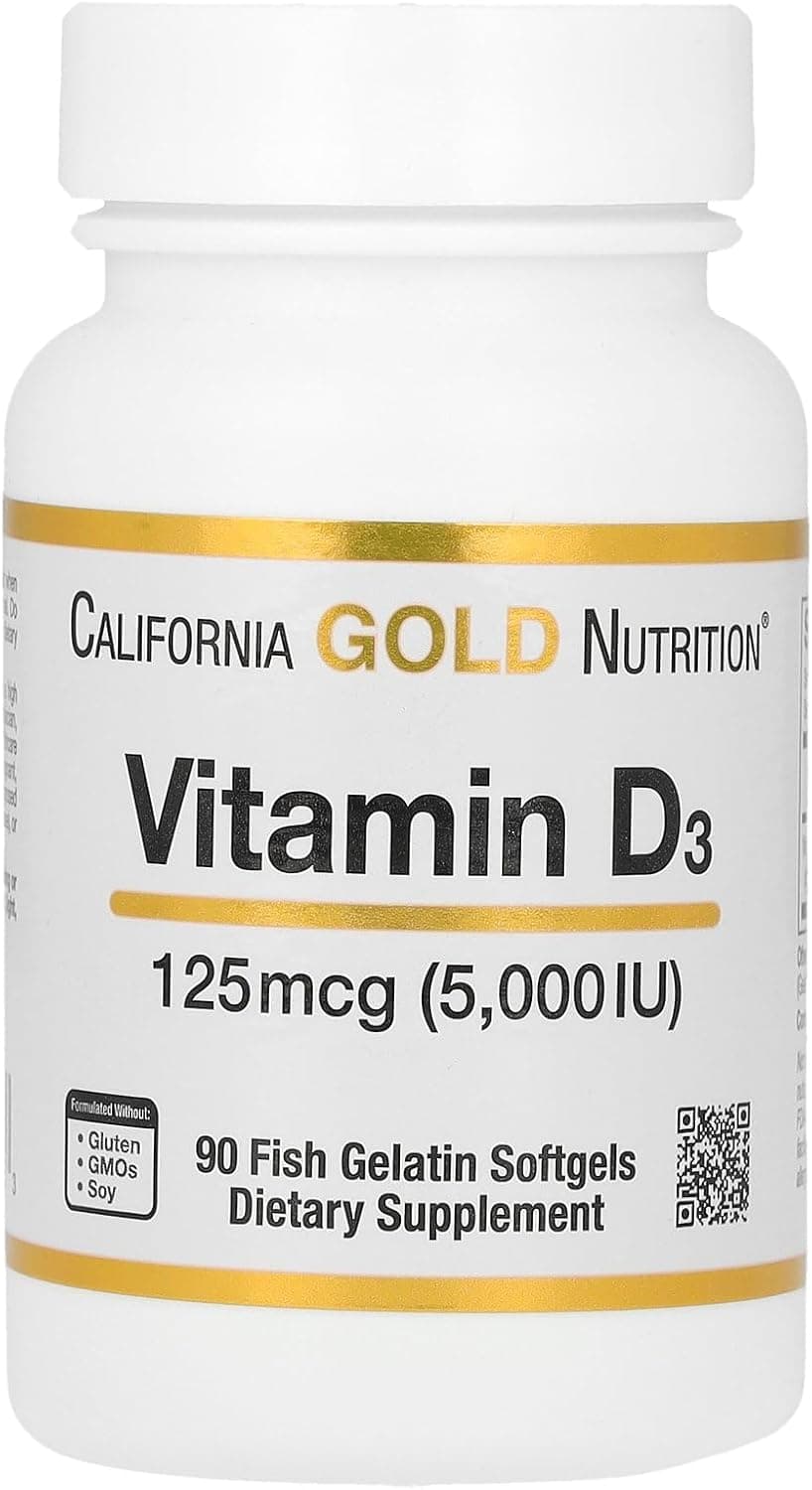 California Gold Nutrition Vitamin D3 - 5,000 IU - image from Amazon 1