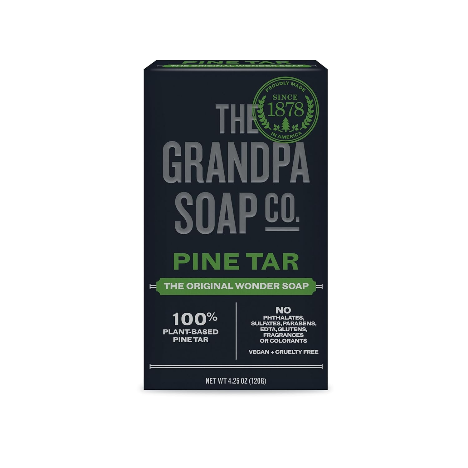 Image of Grandpa's Pine Tar Soap - National Psoriasis Foundation Recognized